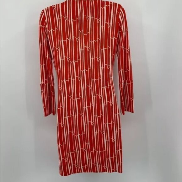 Diane von Furstenberg New Reina Two Tunic Dress In Bamboo Large Chile Print - 0 - Picture 2 of 2